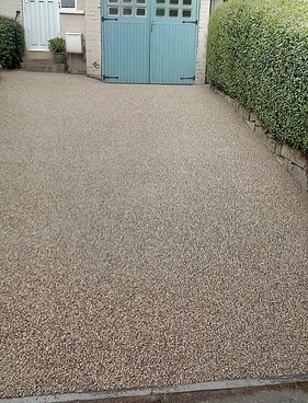 Resin driveway installed in Pantheon colour at Swansea property by Swansea Valley Resin Drives