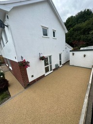 Resin bound drive and footpath installation in Gowerton by Swansea Valley Resin Drives